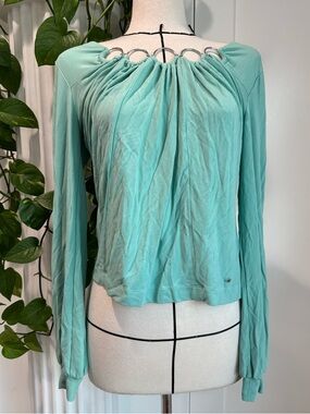 Vintage Escada aqua long sleeve - Size 38
